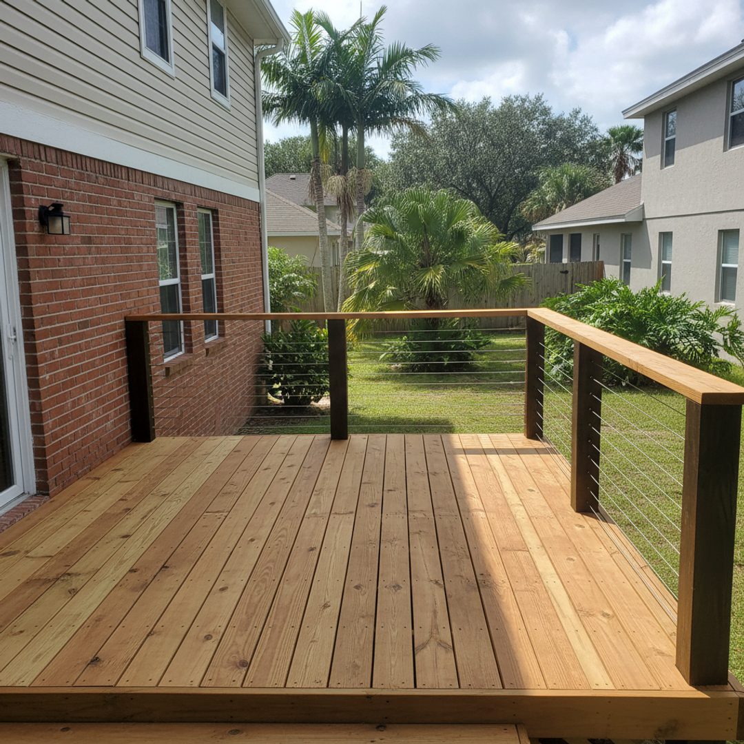 Composite Decking Installation completed by Oasis Deck Company in Hollywood, FL