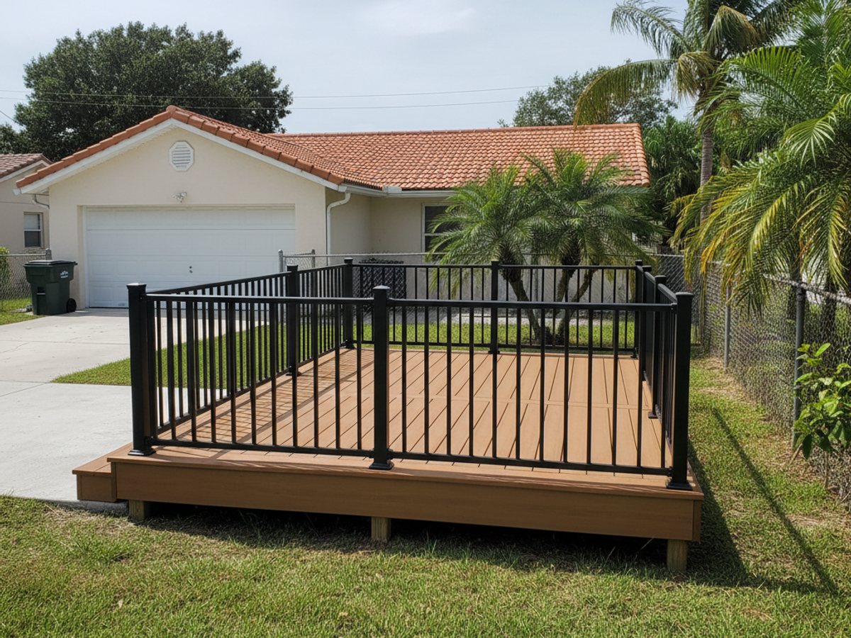 Deck Staining & Sealing completed by Oasis Deck Company in Fort Lauderdale, FL